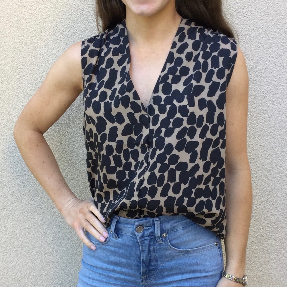COPY - ECRU!! Stunning Animal print Blouse